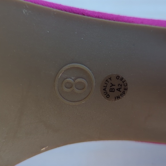 Worthington Beckwith Block Heel Open Toe Sandals 8 Fuchsia Pink - Picture 16 of 16